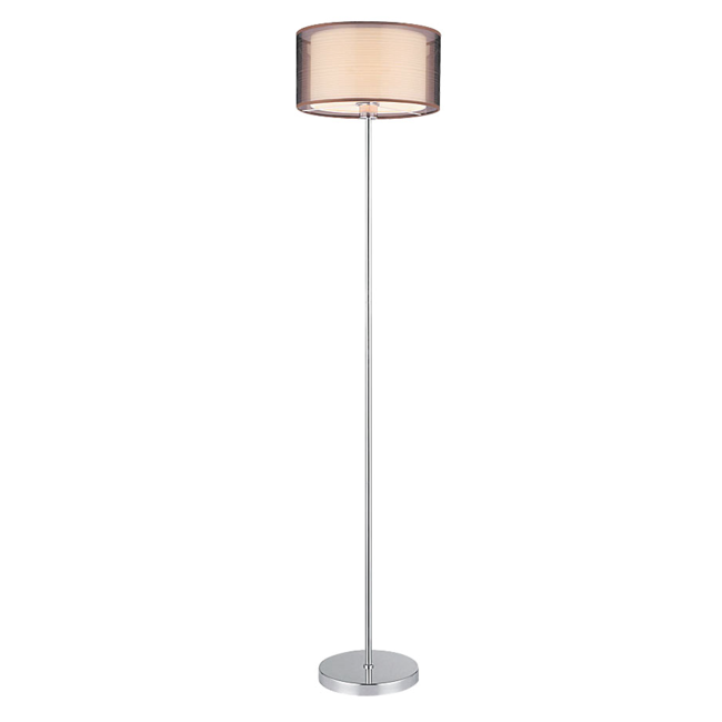 Vloerlamp Catalina nikkel gesatineerd