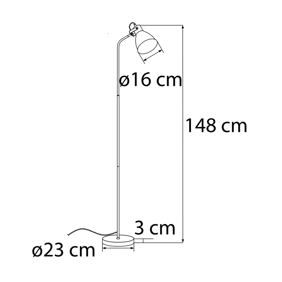 Moderne vloerlamp - Lucca