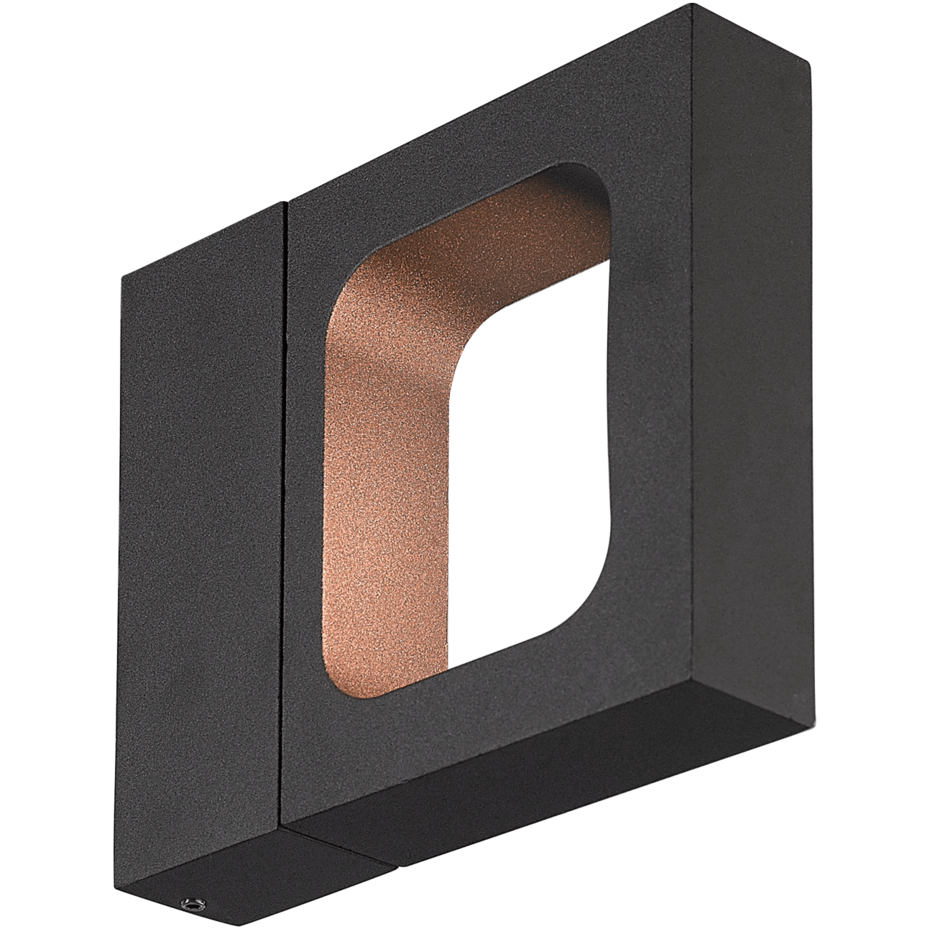 Industriële wandlamp Rotterdam - zwart