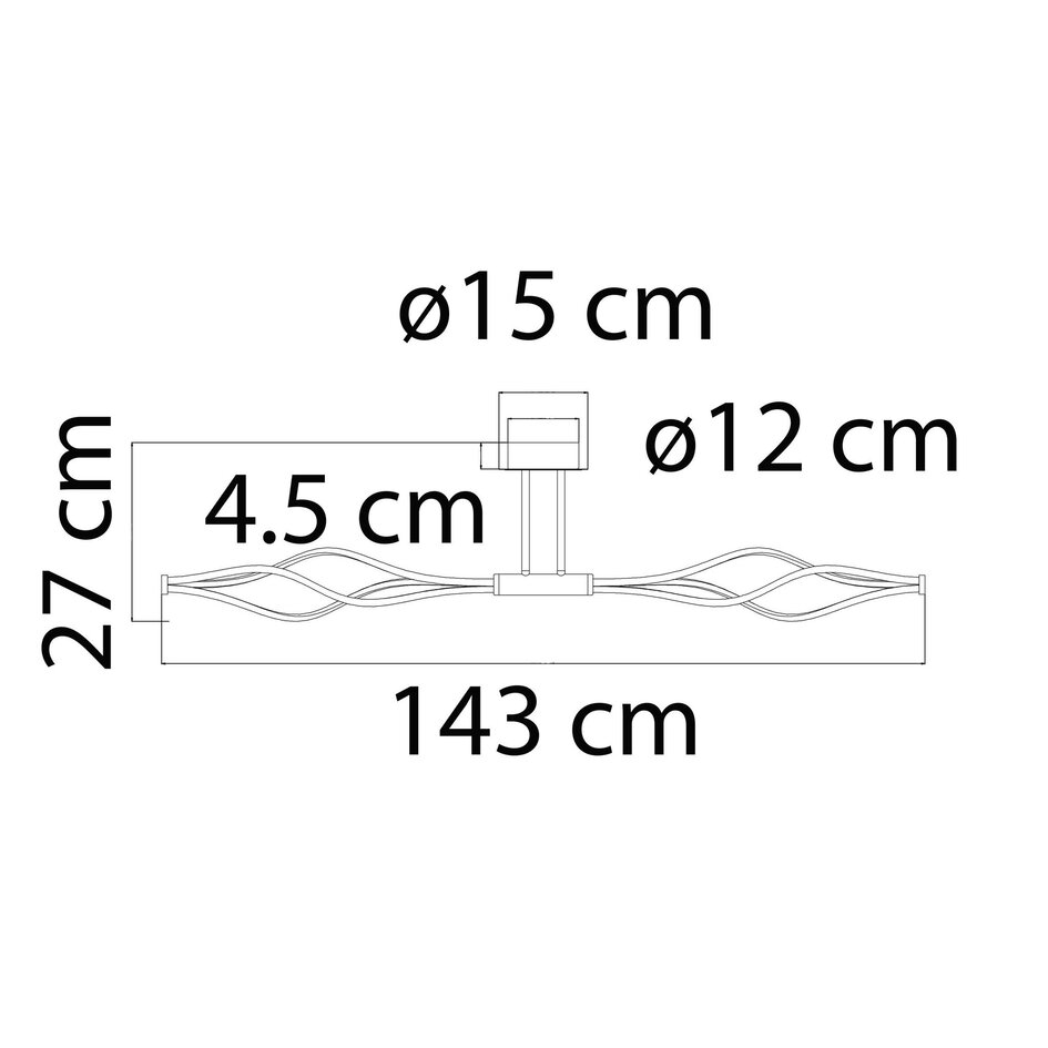 Design plafondlamp incl. geïntegreerde LEDs 3-stapsdimbaar - Doris