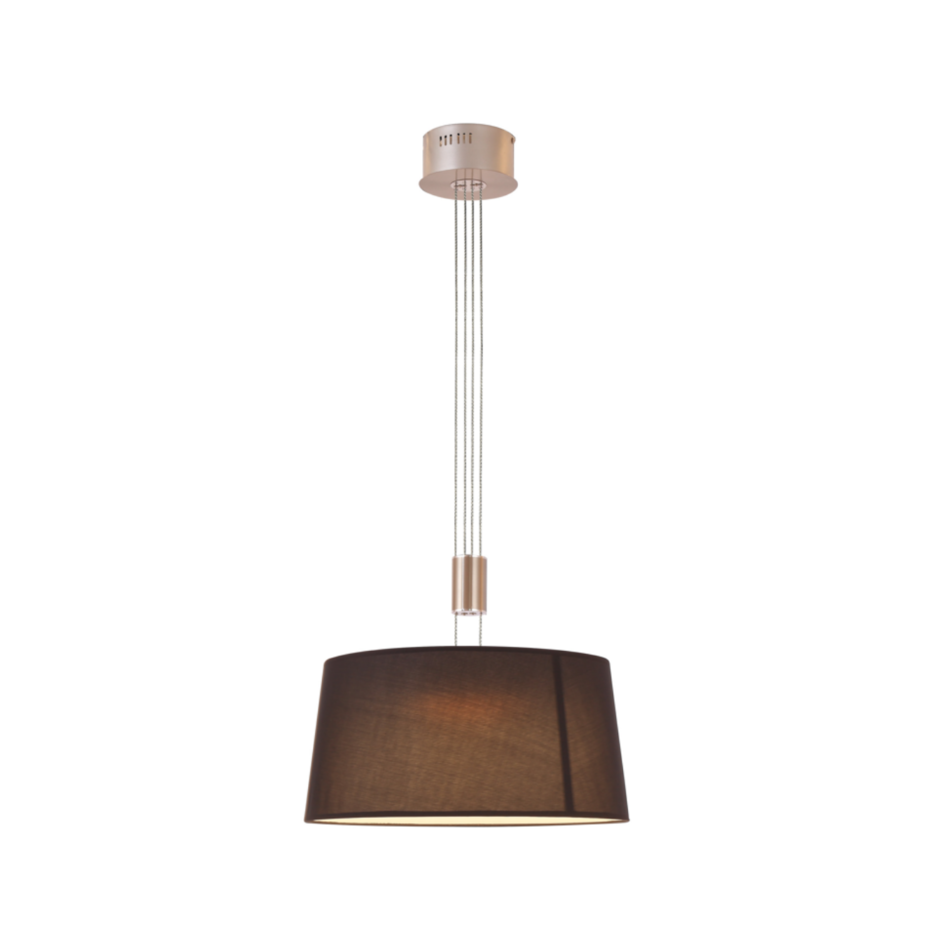 Hanglamp Hazel 3-staps dimbaar in gesatineerd nikkel