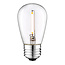 Dimbare 1 watt filament lamp van kunststof: 15 of 25 pack