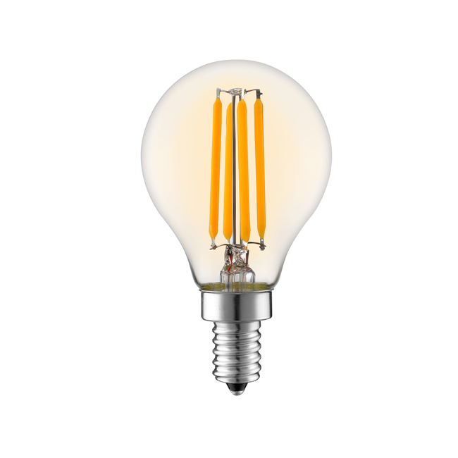 E14 dimbare LED filament lamp met amber glas | 3.5W 2200K