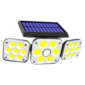 Verstelbare solar buitenwandlamp met sensor - Wolf