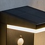Moderne solar wandlamp zwart met sensor - Halo