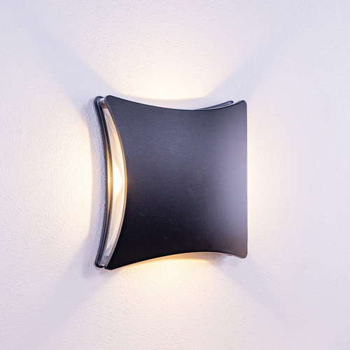 Vierkante wandlamp Ross - 4-lichts