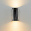 Moderne buitenwandlamp zwart 2-lichts - Olympia