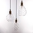 Design hanglamp in helder glas, 3-lichts - Verona