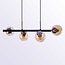 Moderne hanglamp 4-lichts met amber glas - Saba