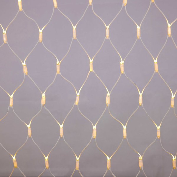 Koppelbare netverlichting wit | vanaf 2 m² | 200 LEDs | extra warm wit | rubber