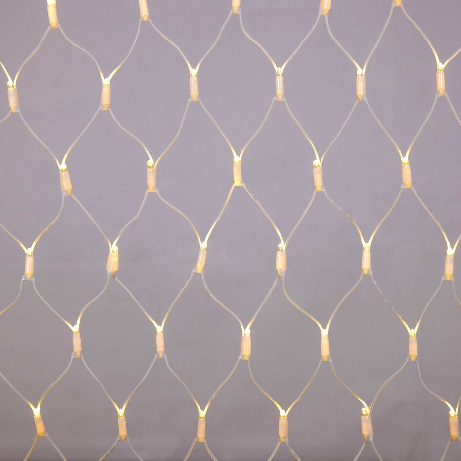 Koppelbare netverlichting wit | vanaf 2 m² | 200 LEDs | extra warm wit | rubber