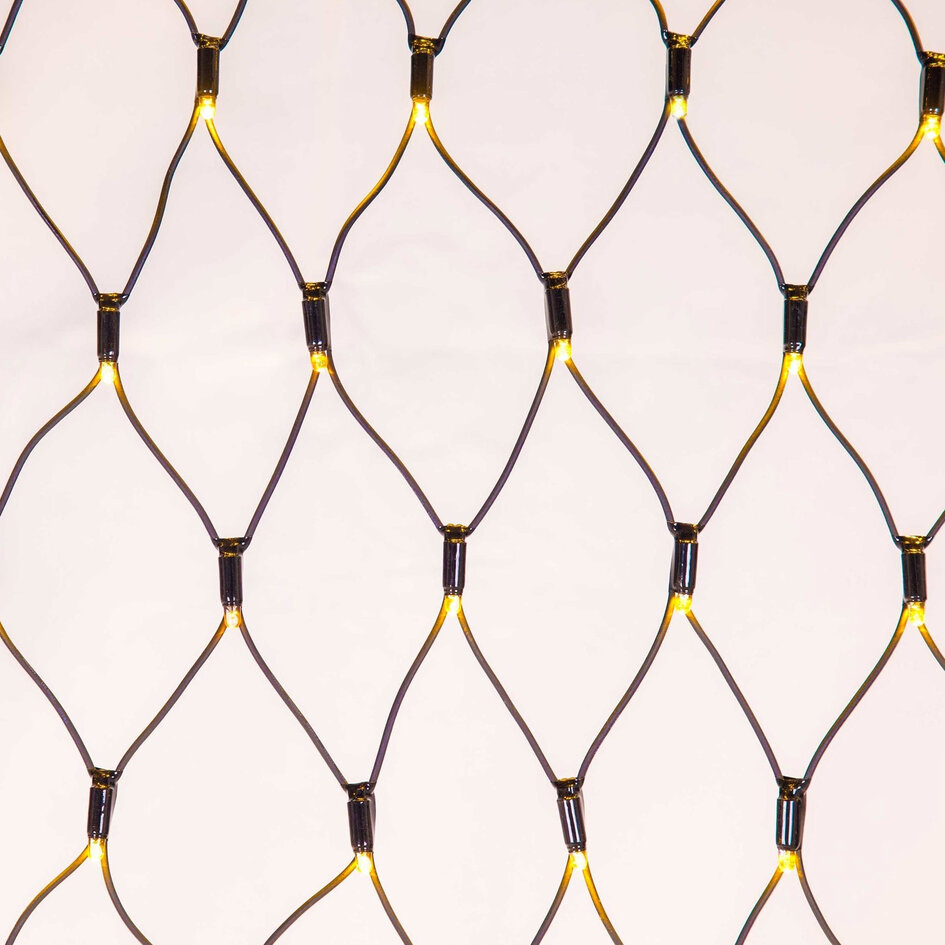 Koppelbare netverlichting | vanaf 2 m² | 200 LEDs | Extra warm wit | rubber