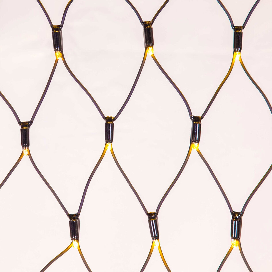 Koppelbare netverlichting | vanaf 2 m² | 200 LEDs | Extra warm wit | rubber