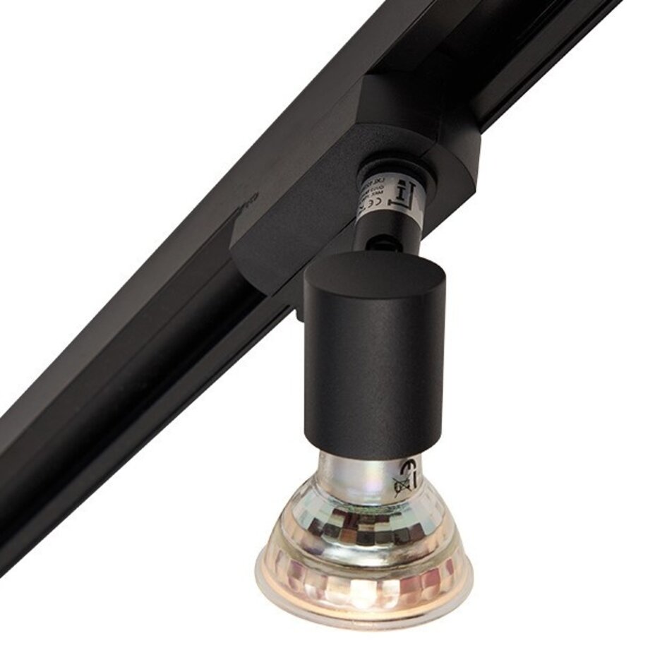 Modern 1-fase railsysteem van 1,5 meter met Stanley spots - plafondlamp