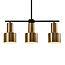 Moderne hanglamp goud 3-lichts - Rome