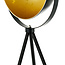 Design driepoot staande lamp  Charlotte - zwart met goud