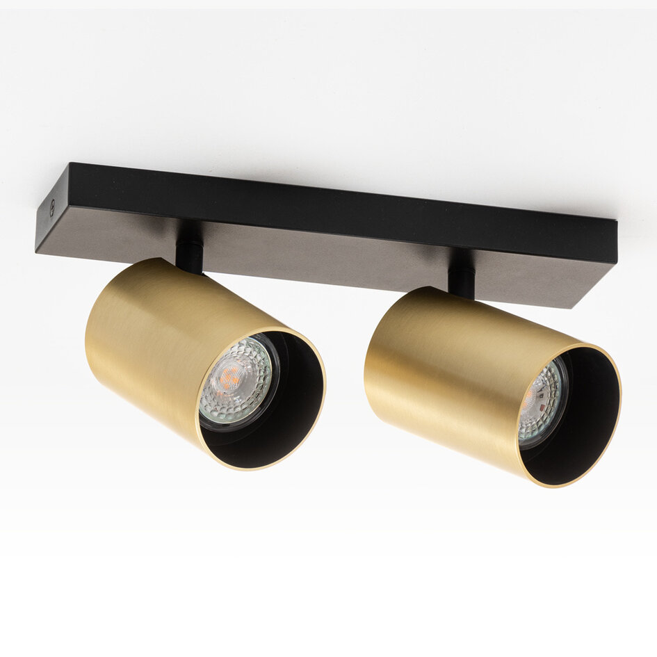 Plafondlamp met gouden spots - Pia