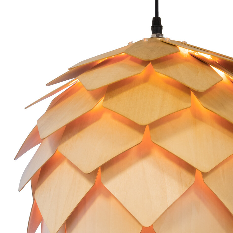 Modieuze houten hanglamp Indore