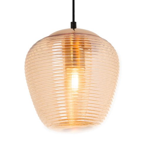 Design hanglamp met amber glas – Cairo