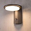 Donkergrijze moderne wandlamp - Mayson