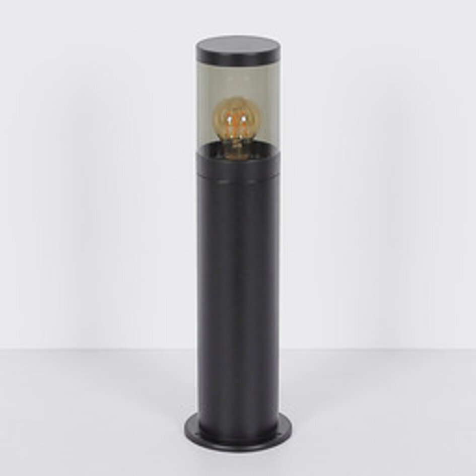 Elegante staande buitenlamp Reims in RVS