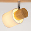 Houten plafondlamp met 3 spots - Victoria