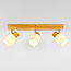 Houten plafondlamp met 3 spots - Victoria