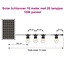 Solar lichtsnoer 10 meter 20 lampjes met dubbele filament, 10W zonnepaneel