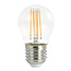 E27 LED lamp, Ø45mm, 4.5W, 2700K, 3-staps dimbaar