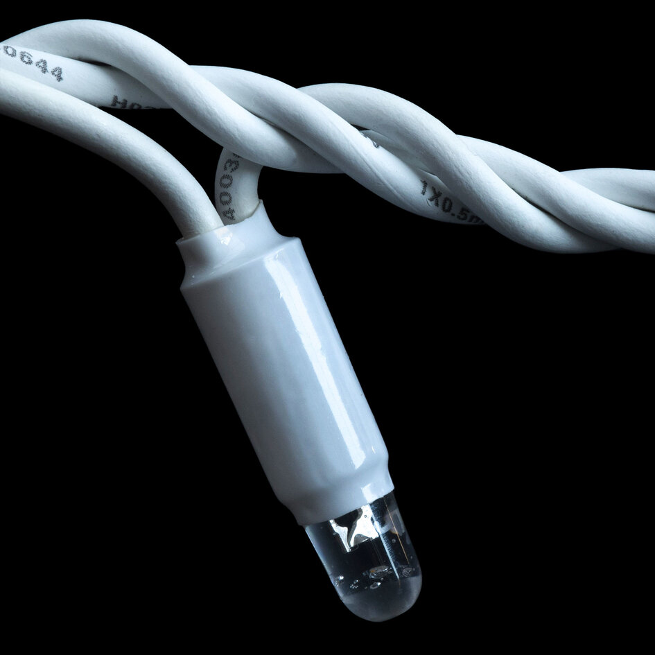 IJspegelverlichting koppelbaar | vanaf 3 meter | 114 LEDs | extra warm wit met twinkel | wit snoer | rubber