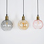 Hanglamp Lotte met drie kleuren glas