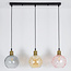 Hanglamp Lotte met drie kleuren glas