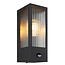 Wandlamp Amiens van glas met geribbeld detail