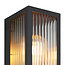 Wandlamp Amiens van glas met geribbeld detail