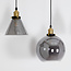 Hanglamp 4-lichts met smoke glas - Kendall