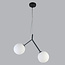 Asymmetrische hanglamp Dexter 2-lichts - melkwit glas