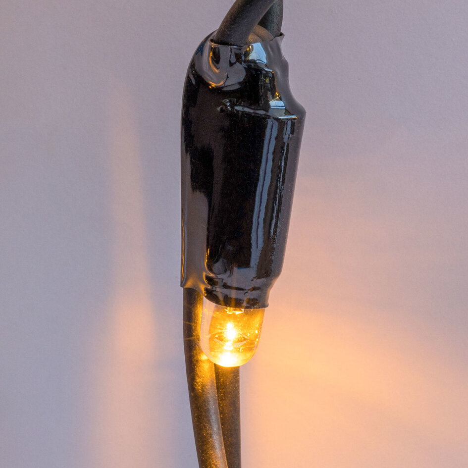 Koppelbare netverlichting | vanaf 2 m² | 200 LEDs | Extra warm wit met twinkel | rubber