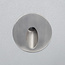 Ronde inbouw wandlamp met ovale opening voor buiten 3W - zilver