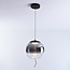 Hanglamp 3-staps dimbaar met rookglas - Vajen