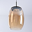 Hanglamp Novi met 3-staps dim en amber glas