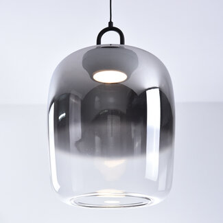 Hanglamp van rookglas met verloop 3-staps dimbaar  - Melody