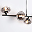Hanglamp met smoke glas, 6-lichts - Ovais