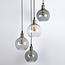 Hanglamp 4-lichts Livia - smoke glas