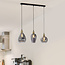 Hanglamp smoke glas met bolling detail - Vanessa