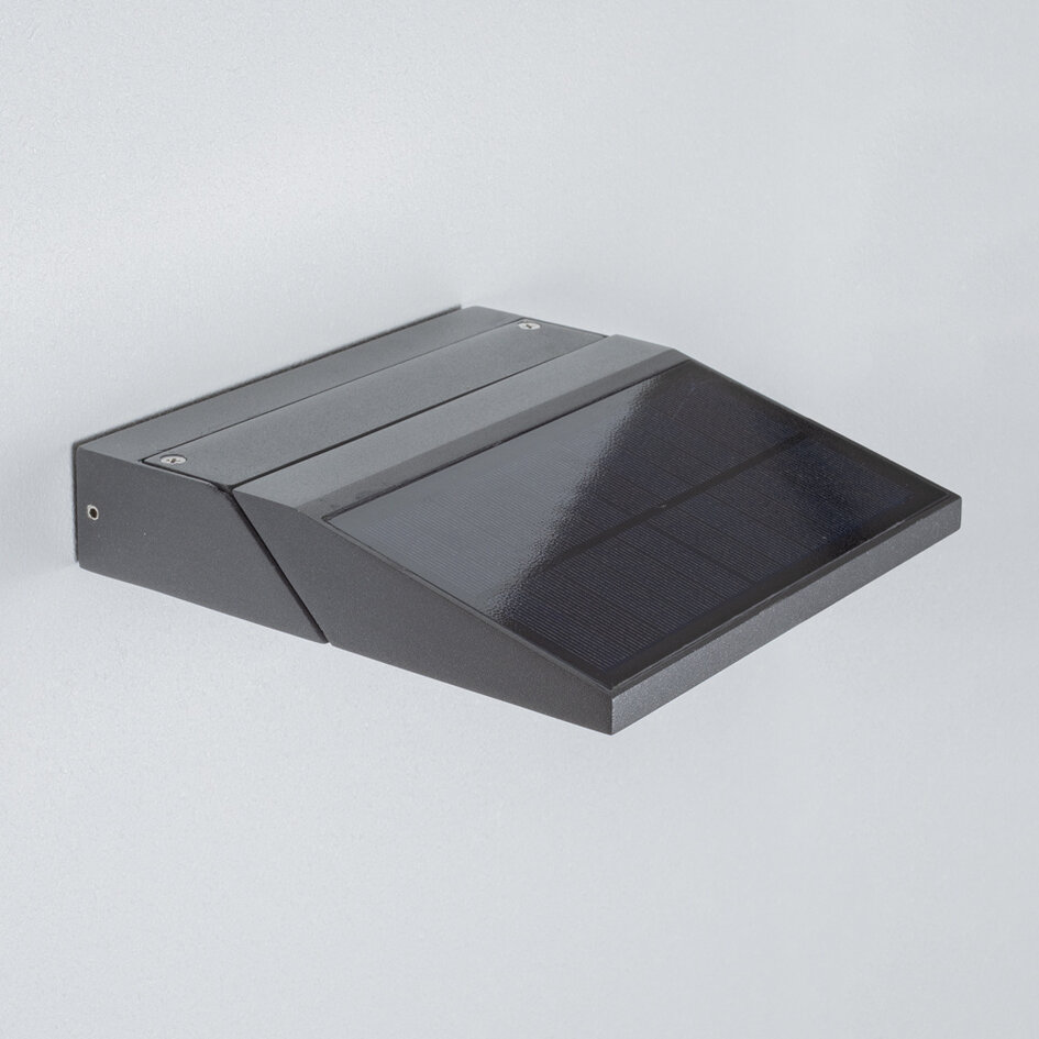 Klapbare solar wandlamp met sensor Arietta