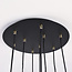 Design mat zwarte en zandgouden hanglamp  9-lichts  - Hialeah
