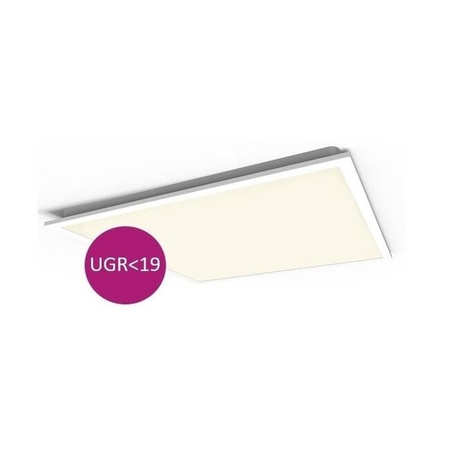 LED paneel - 60x60cm - UGR<19 - 30W - 3000K - 114lm/W