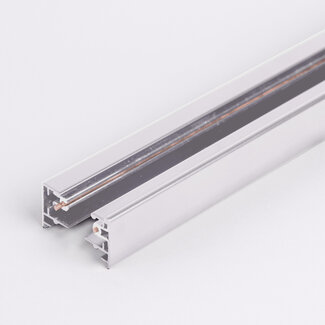 Witte koppelbare 1-fase rail van 75 cm - excl. aansluitblok en eindkap