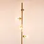 Staande lamp 4-lichts goud met transparant glas - Pippa