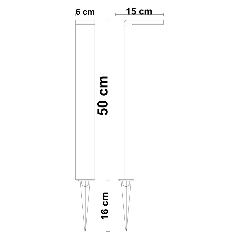 Solar staande buitenlamp - Paddy